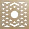 Ekena Millwork Chevron Wood Fretwork Pierced Ceiling Medallion, Birch, 18"OD x 4 5/8"ID x 3/8"T CMWP18X18X0375CHBI - alternate 1